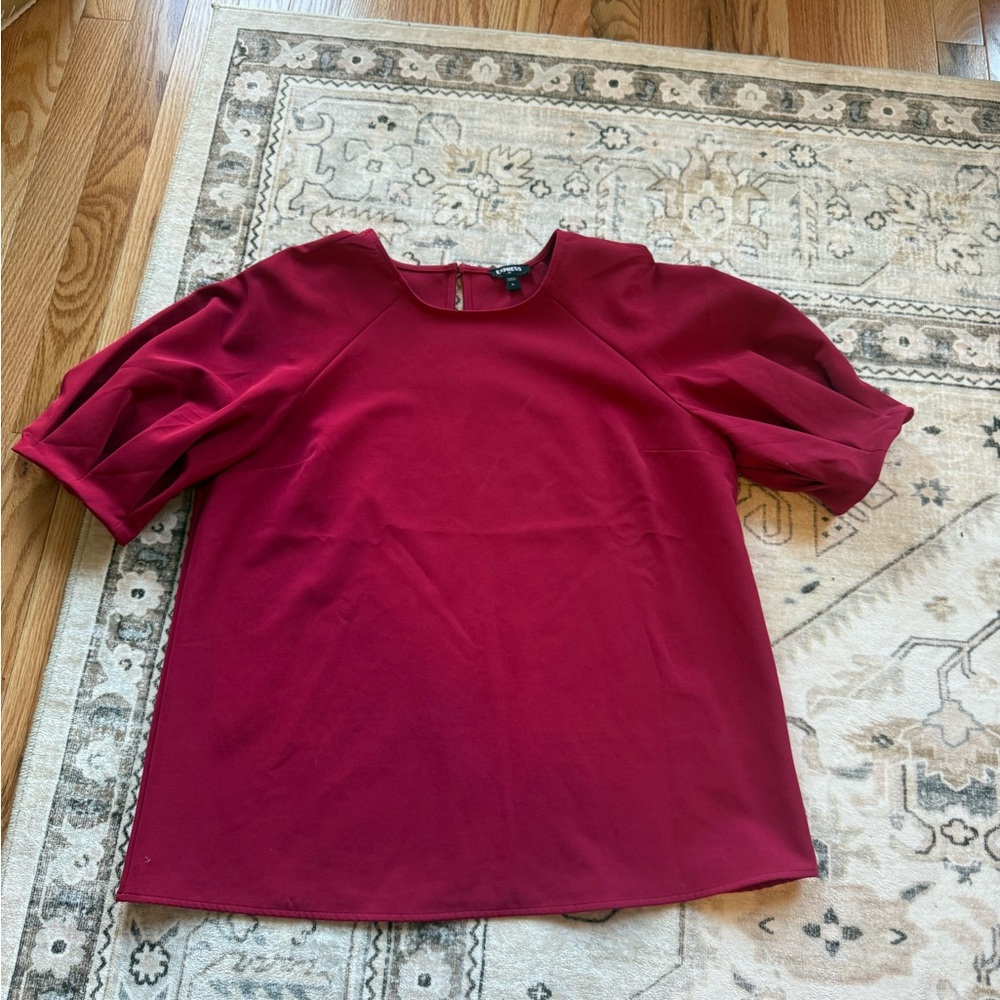 Elegant Burgundy Women's Top